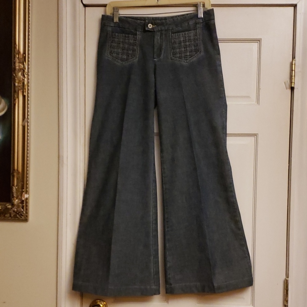 JEANS LONDON WIDELEG BLUE JEANS SIZE 2 - Picture 1 of 8